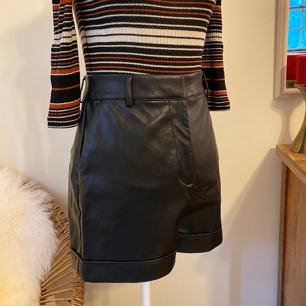 Express Faux Leather Shorts